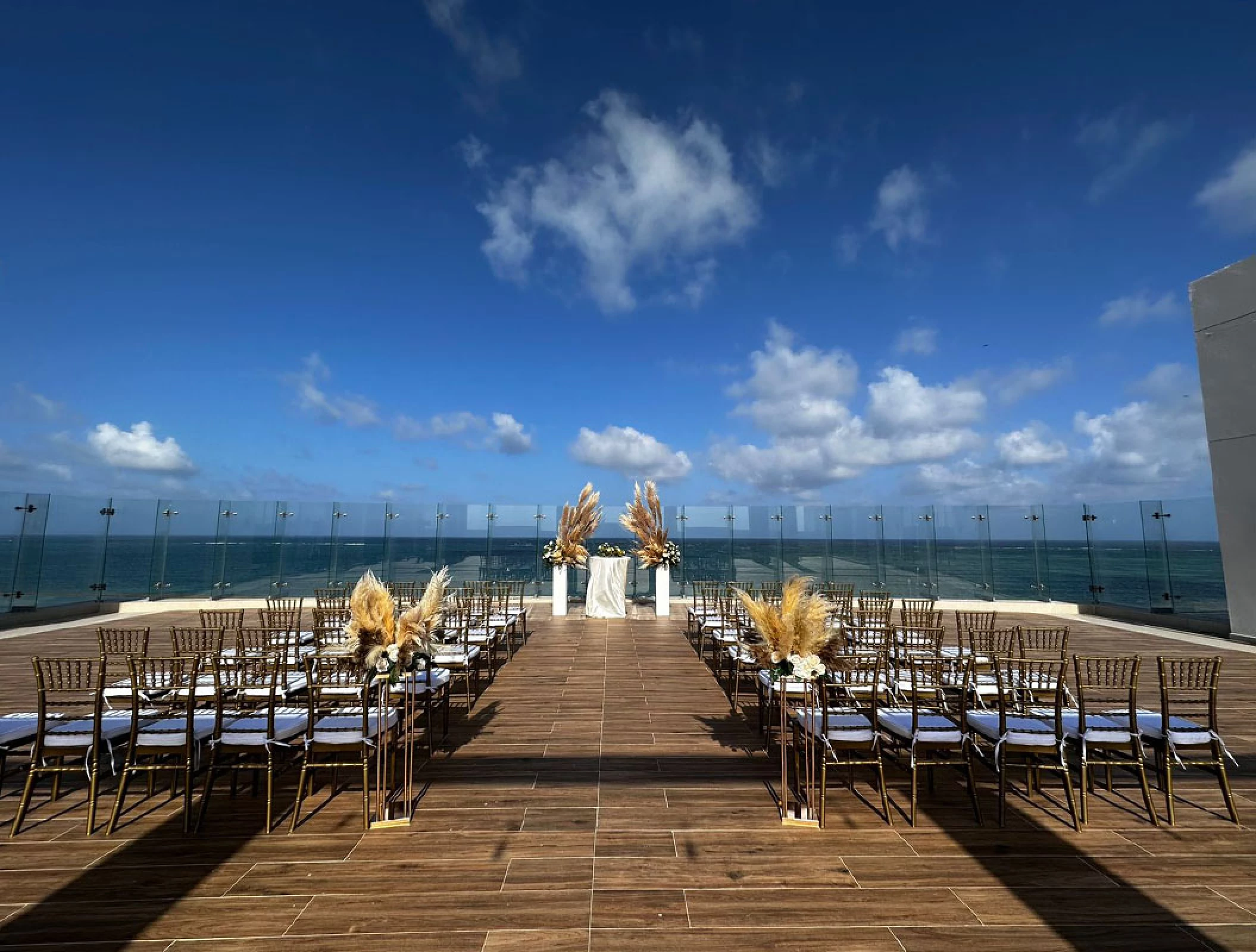 Sky wedding venue  at Royalton splash riviera cancun