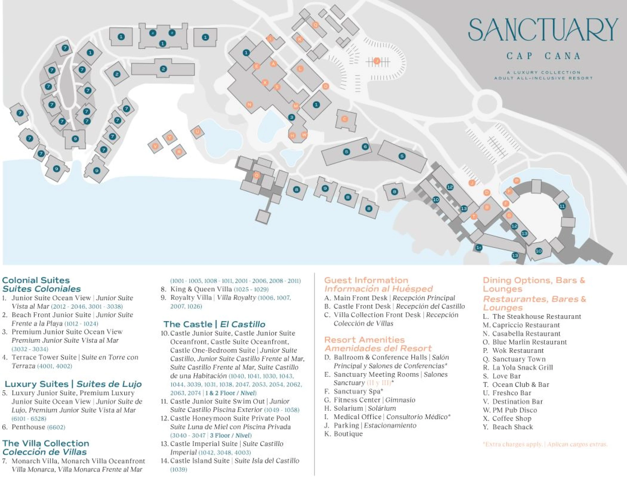 map of Sanctuary Cap Cana