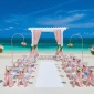 Ceremony decor in the beach at Sandals Montego Bay