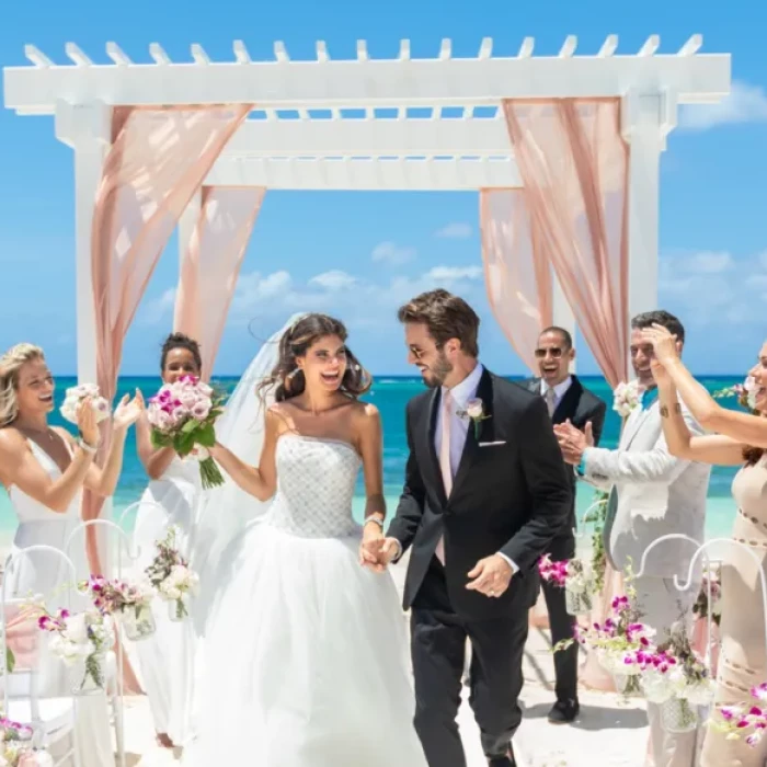 Ceremony on the beach at Sandals Montego Bay