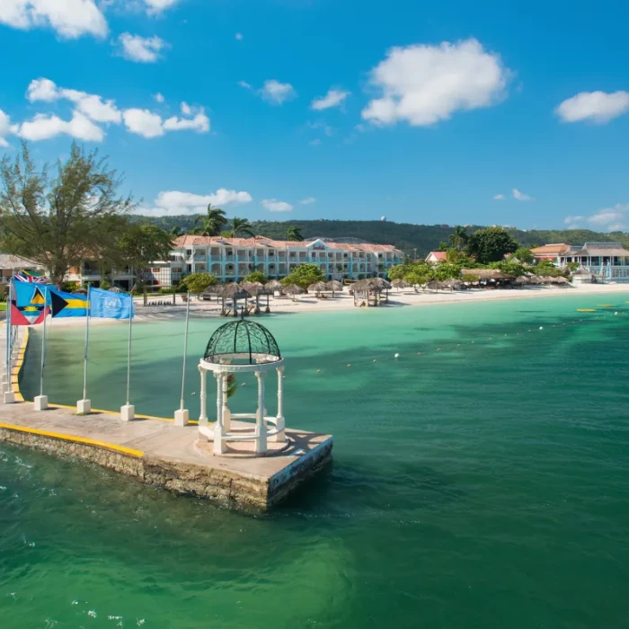 Greek gazebo at Sandals Montego Bay