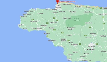 Google maps at Sandals Montego Bay