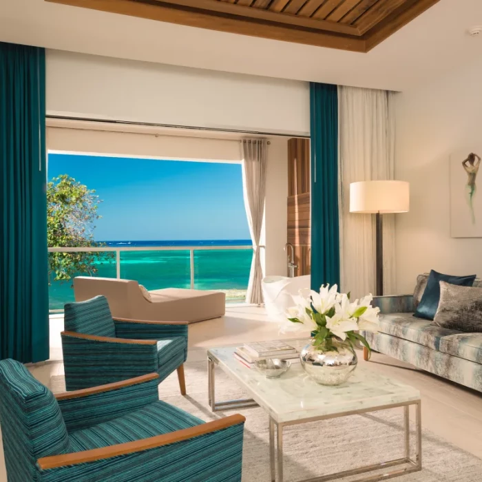 Suite Living room at Sandals Montego Bay