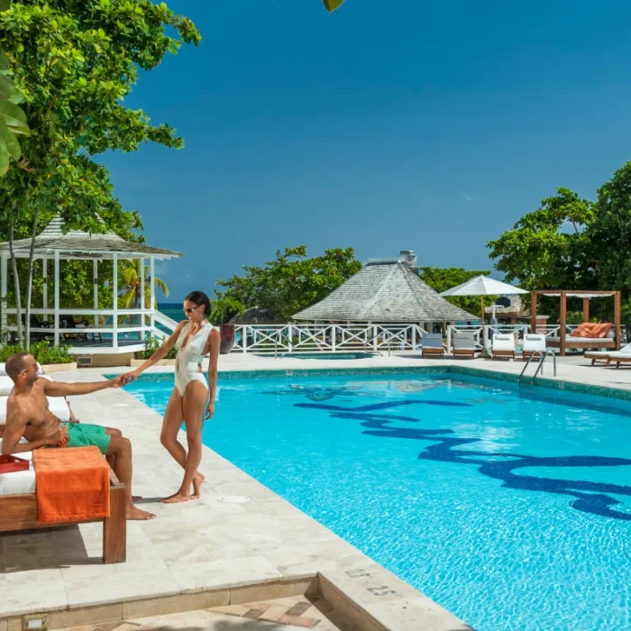 Main pool at Sandals Montego Bay