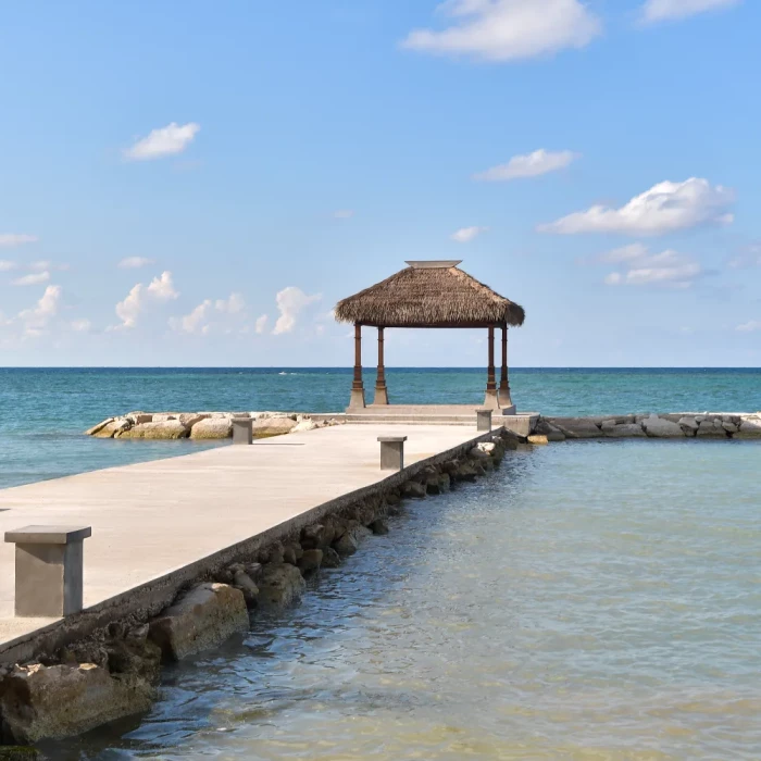 Overwater gazebo at Sandals Montego Bay