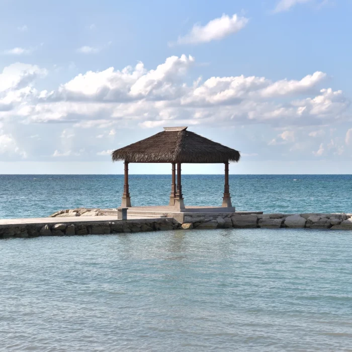 Over water gazebo at Sandals Montego Bay