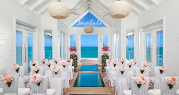 Over water chapel at Sandals Montego Bay