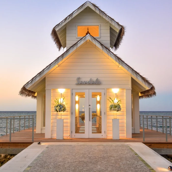 Over water chapel at Sandals Montego Bay