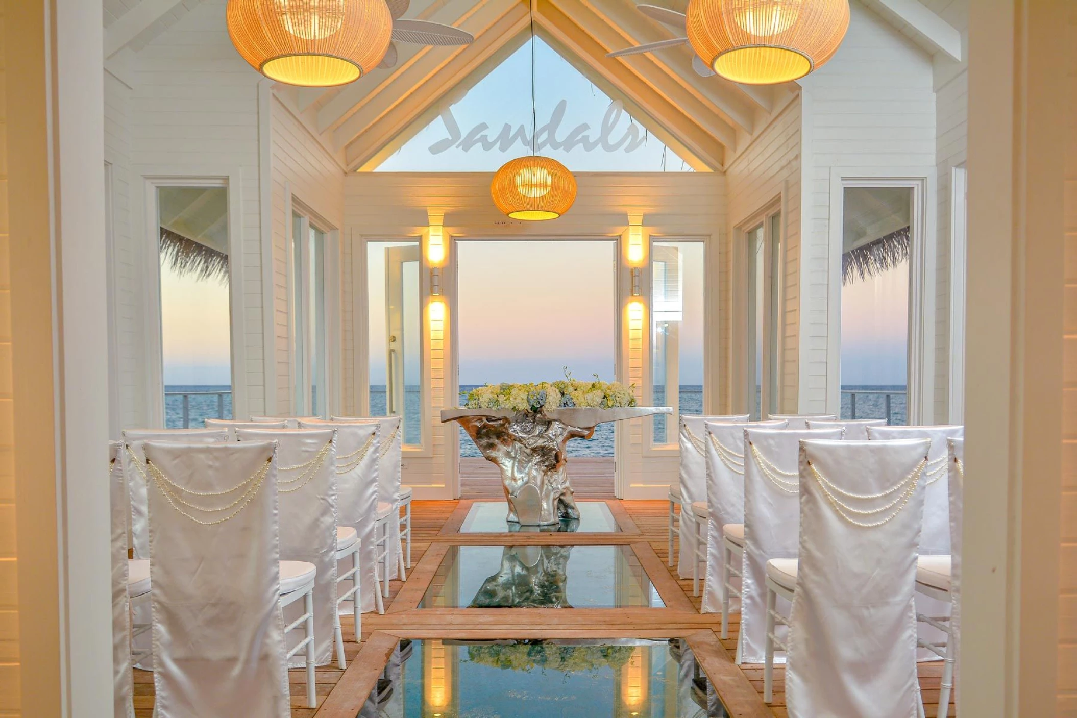 Over water chapel at Sandals Montego Bay