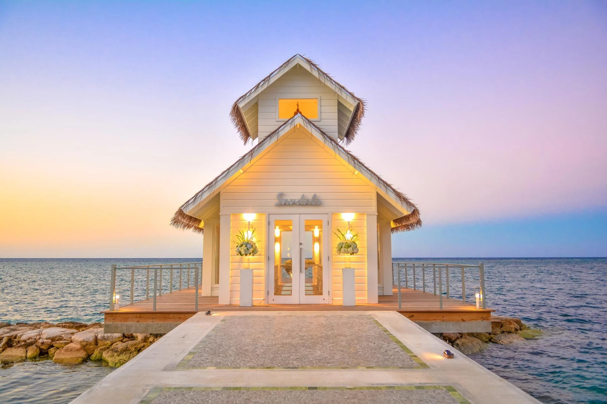 Over water chapel at Sandals Montego Bay