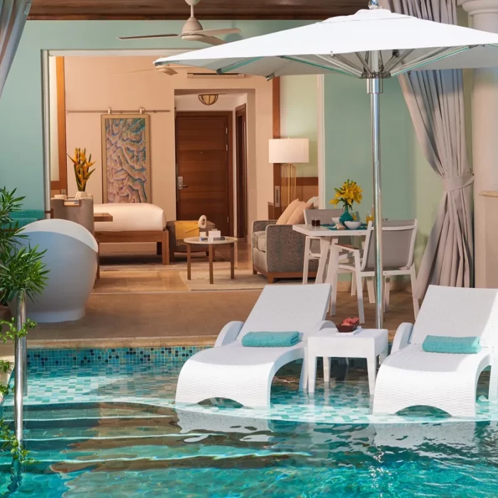 Swim up suites at Sandals Montego Bay