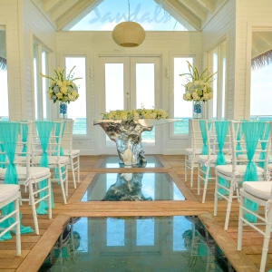 Overwater chapel at Sandals Montego Bay