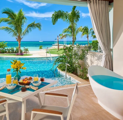 Suite balcony at Sandals Montego Bay