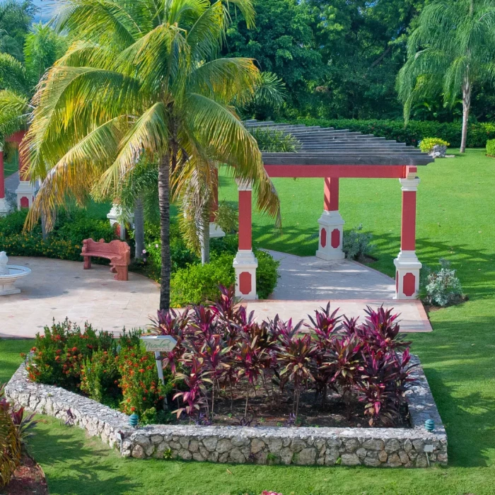 Garden gazebo at Sandals Ochi