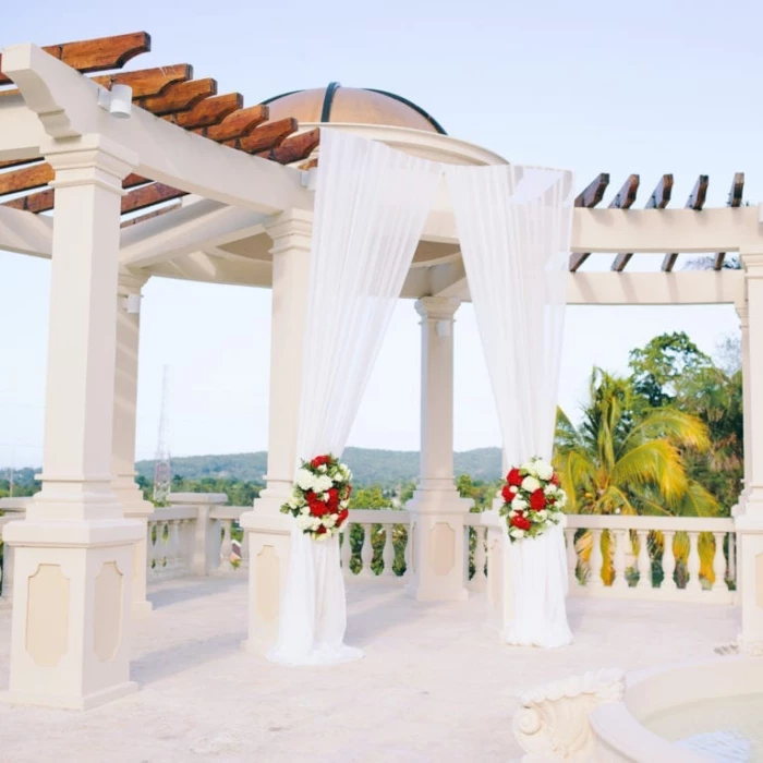 European wedding garden at Sandals Ochi