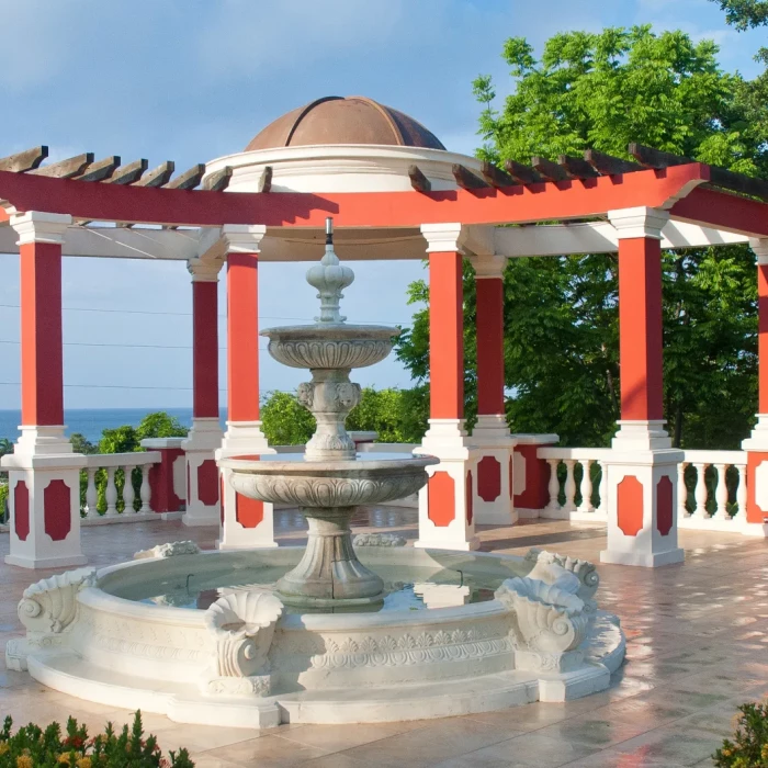 European wedding garden at Sandals Ochi