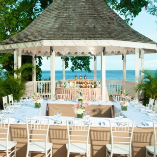 Garden gazebo at Sandals Ochi