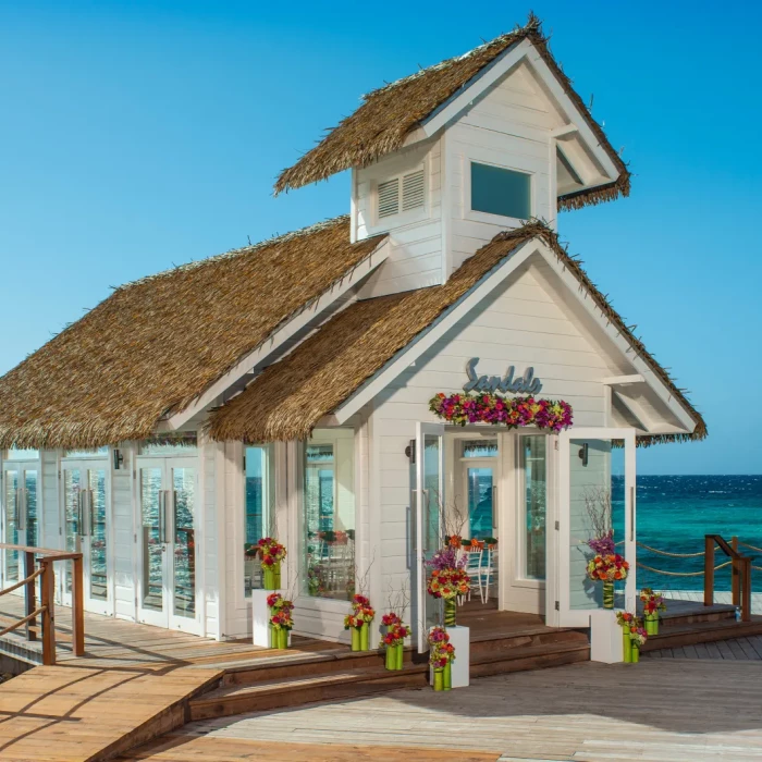 Over the water chapel at Sandals Ochi