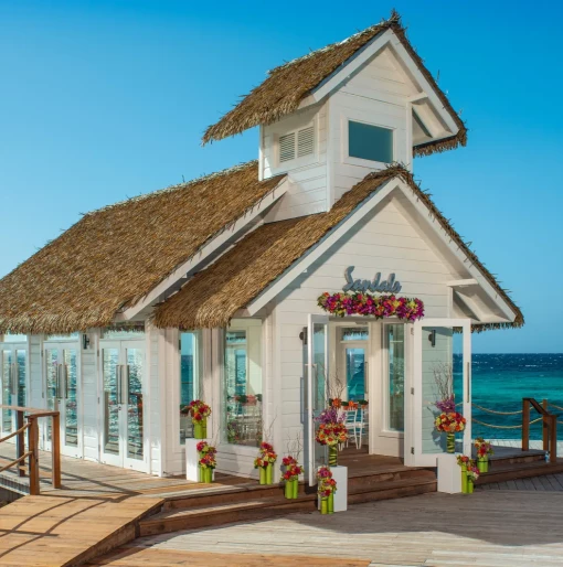 Over the water chapel at Sandals Ochi