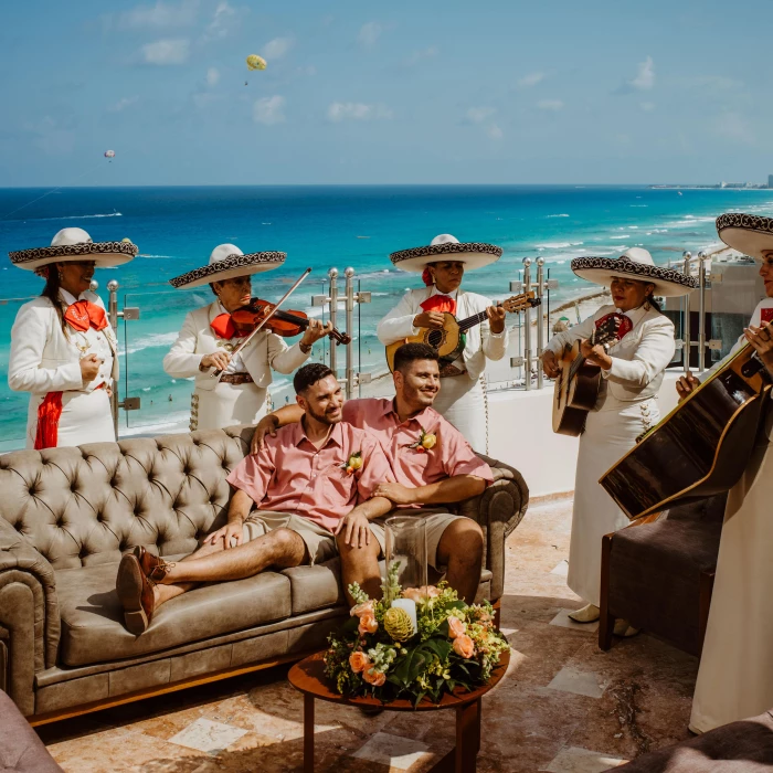 Wedding in Sandos Cancun Penthouse