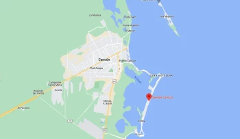 Google maps of sandos cancun