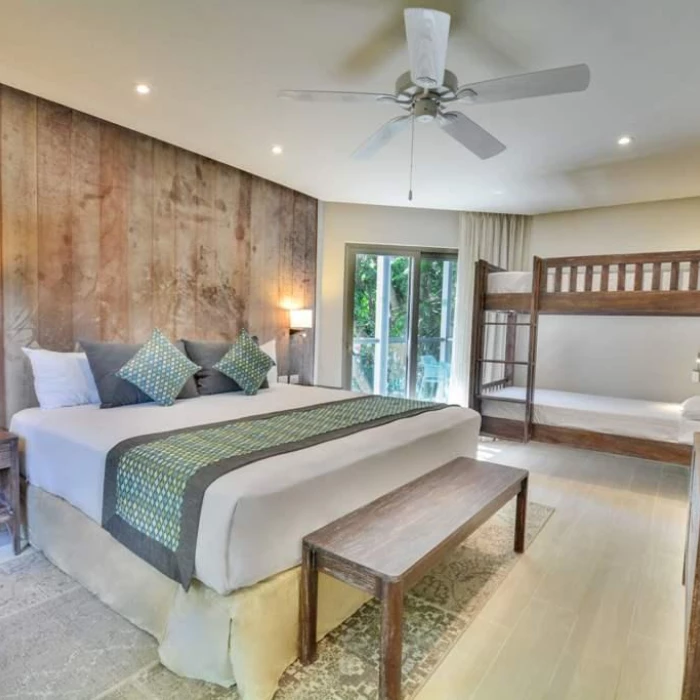 Sandos Caracol Eco Resort superior room with bunkbed