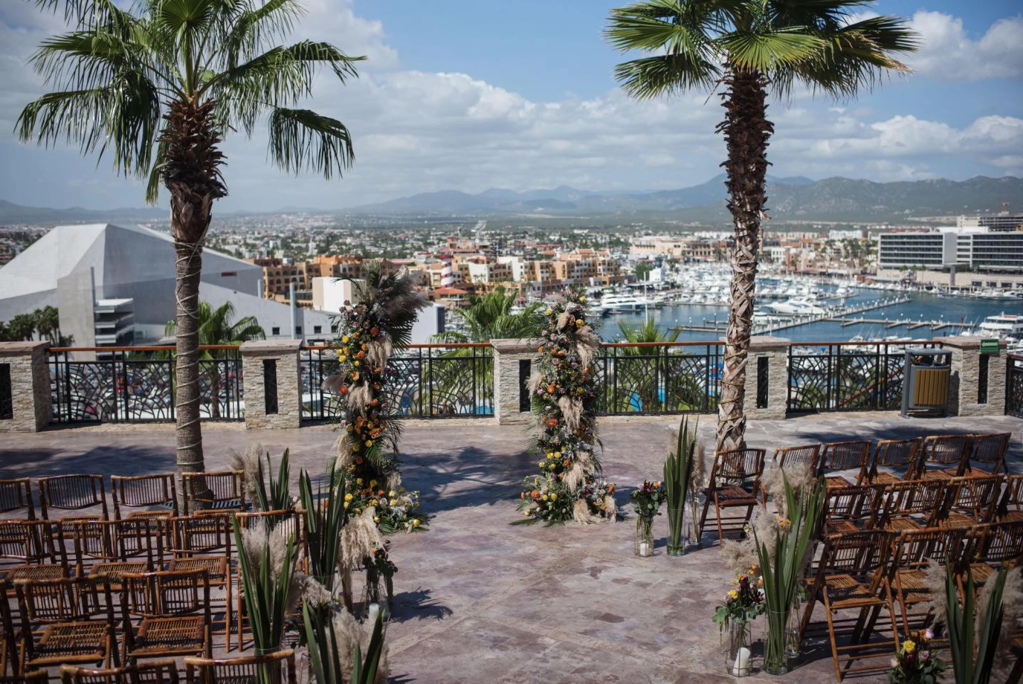 Ceremony decor at Sandos Finisterra Los Cabos