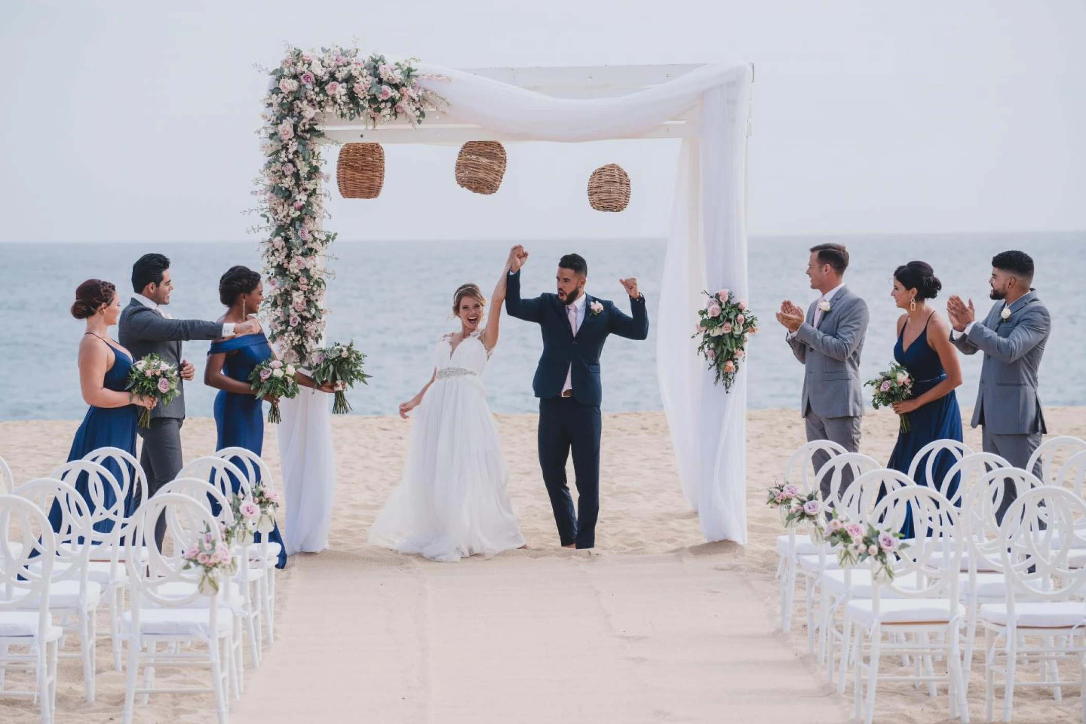 Ceremony on the beach at Sandos Finisterra Los Cabos