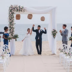 Ceremony on the beach at Sandos Finisterra Los Cabos