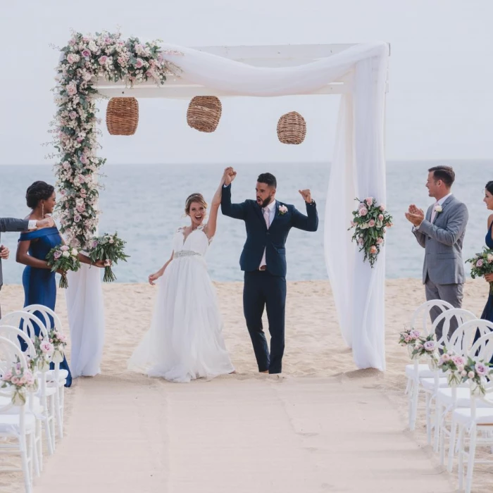 Ceremony on the beach at Sandos Finisterra Los Cabos