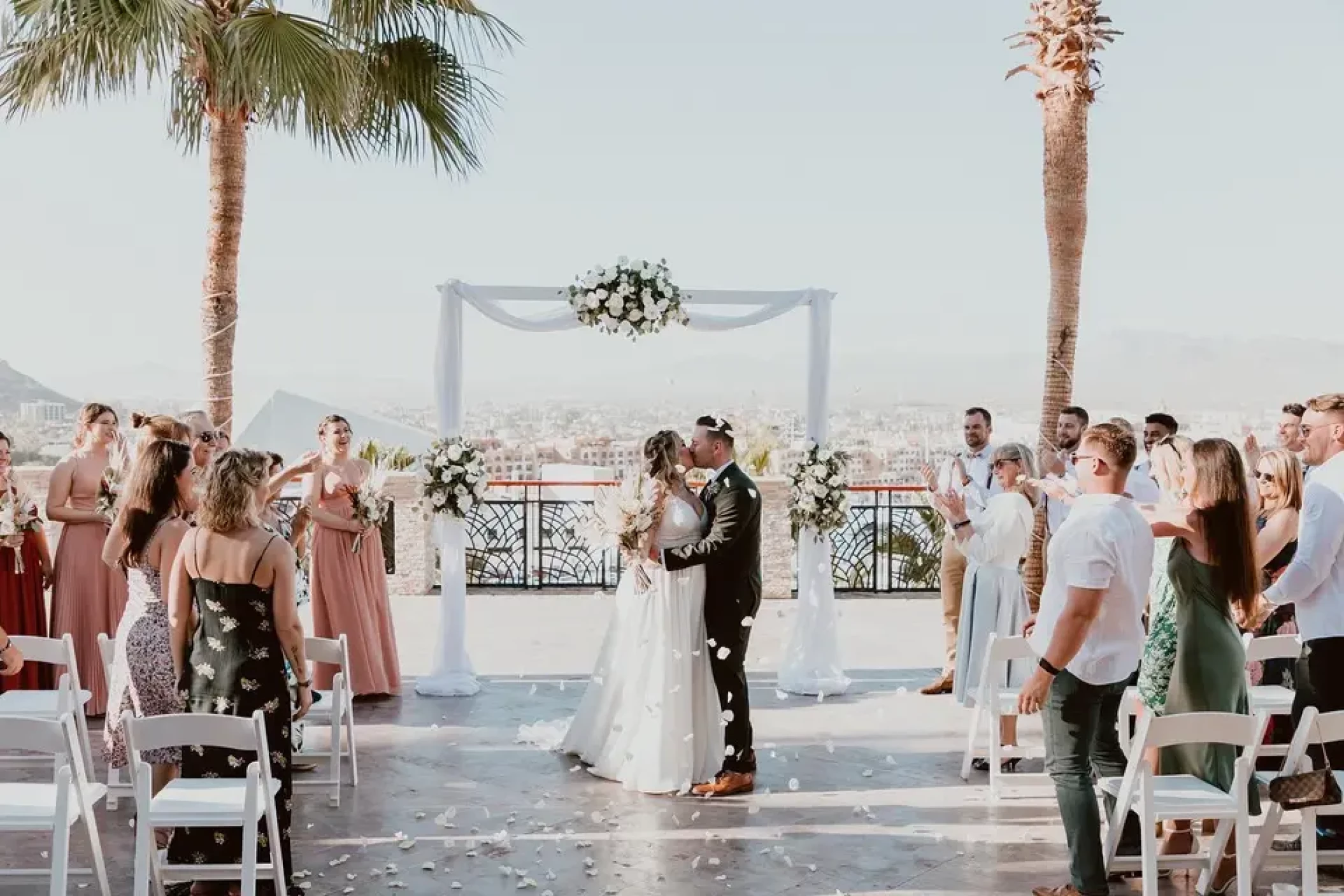 Ceremony on the plaza finisterra at Sandos Finisterra Los Cabos