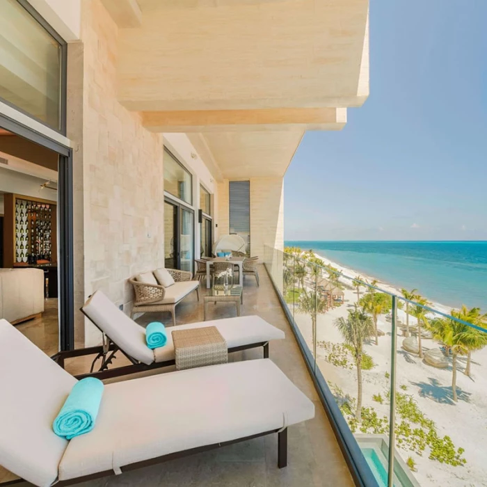 Haven Riviera Cancun Presidential suite terrace.