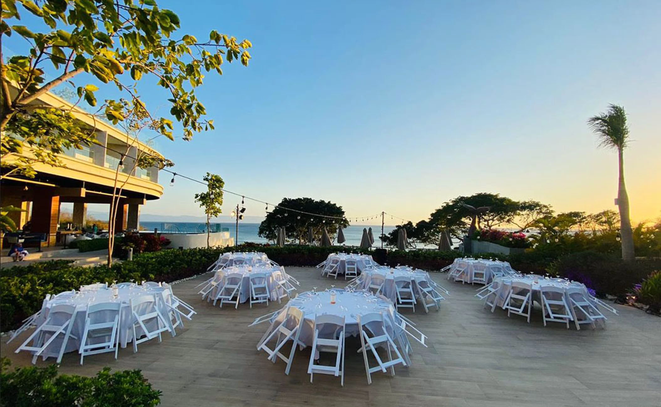 Coral Deck Wedding Venue at Secrets Bahia Mita Surf and Spa.