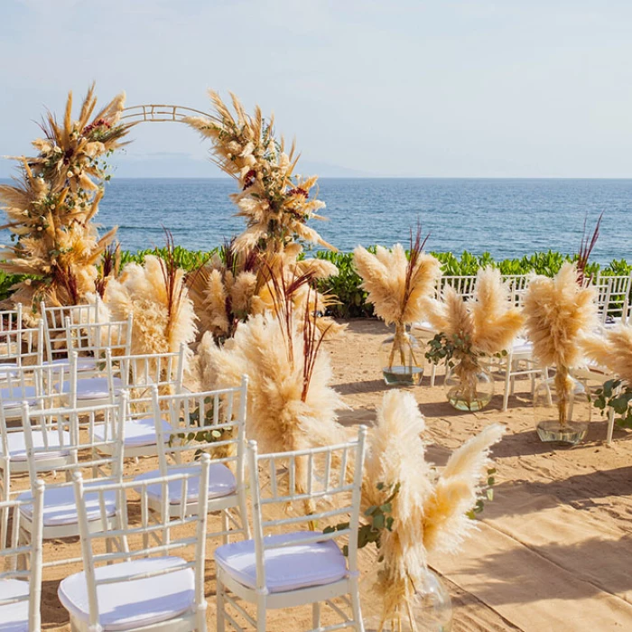 Beach Terrace Wedding Venue at Secrets and Dreams Bahía Mita Resort.