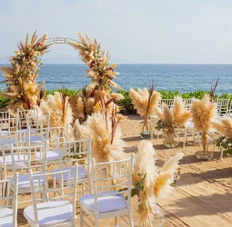 Beach Terrace Wedding Venue at Secrets and Dreams Bahía Mita Resort.