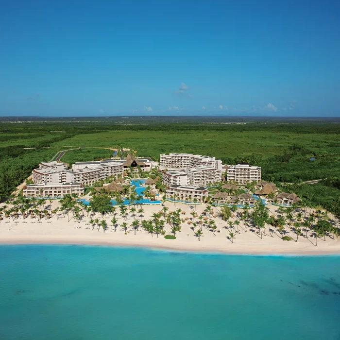 Aerial view of Secrets Cap Cana Resort and Spa