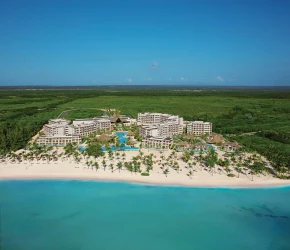 Aerial view of Secrets Cap Cana Resort and Spa