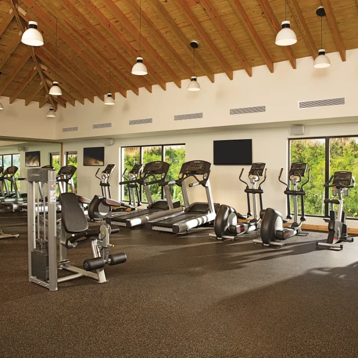 Fitness center at Secrets Cap Cana Resort and Spa