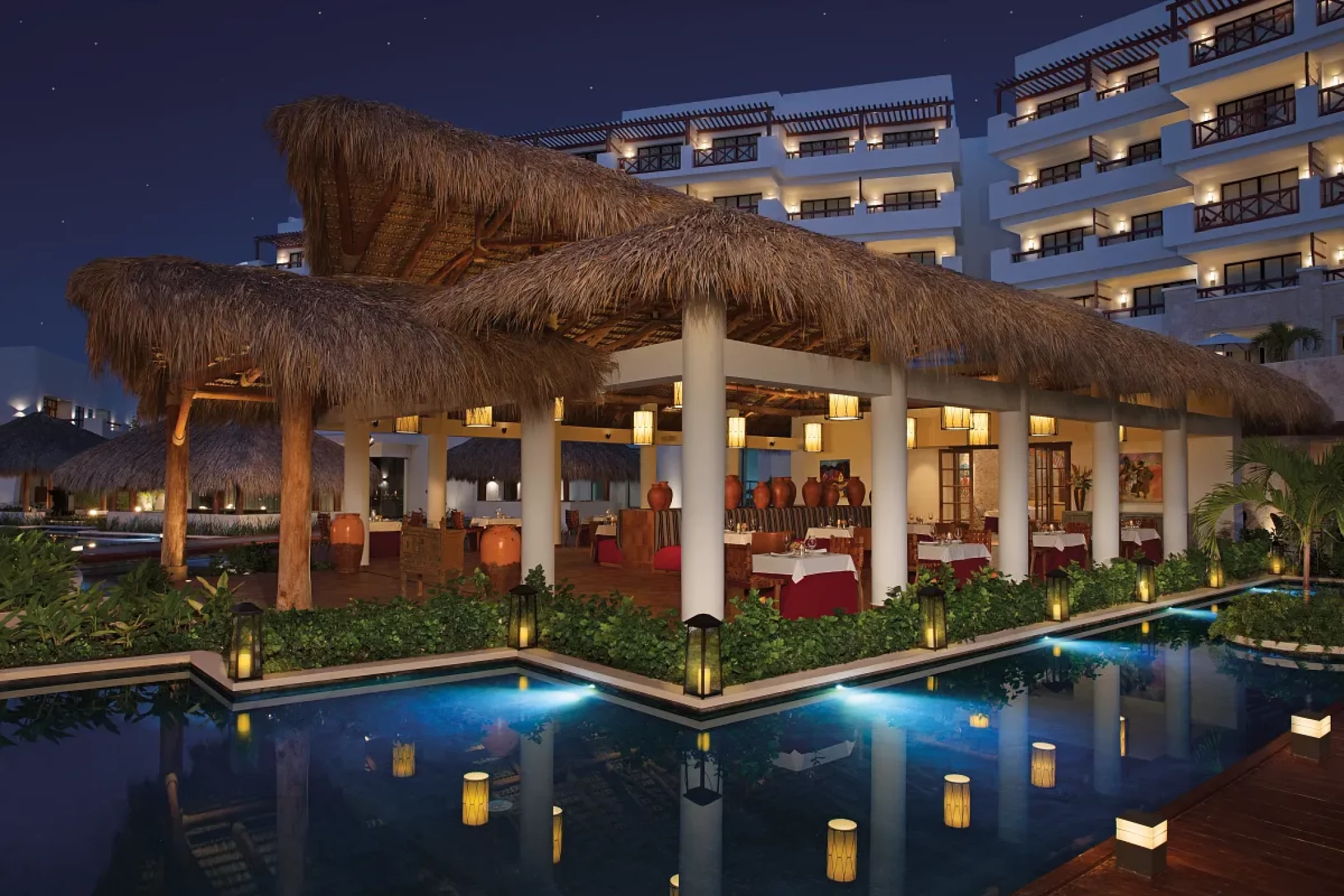 El patio restaurant at Secrets Cap Cana Resort and Spa