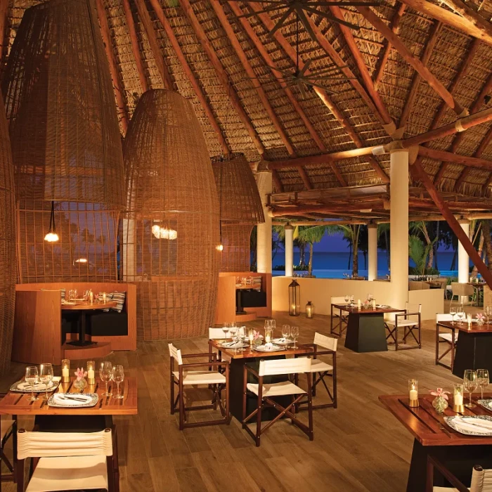 Seaside grill restaurant at Secrets Cap Cana Resort and Spa