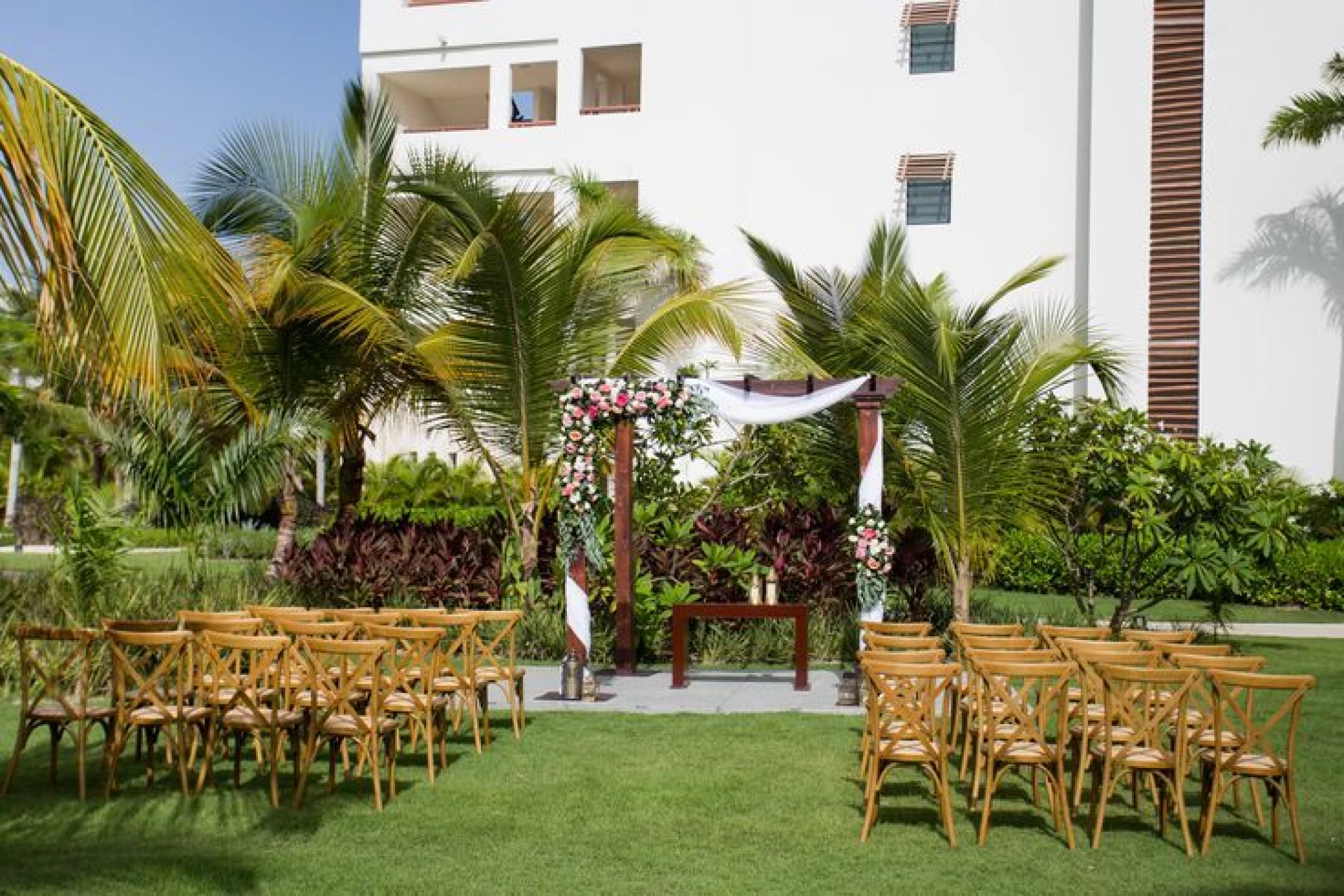 Garden terrace at Secrets Cap Cana Resort and Spa