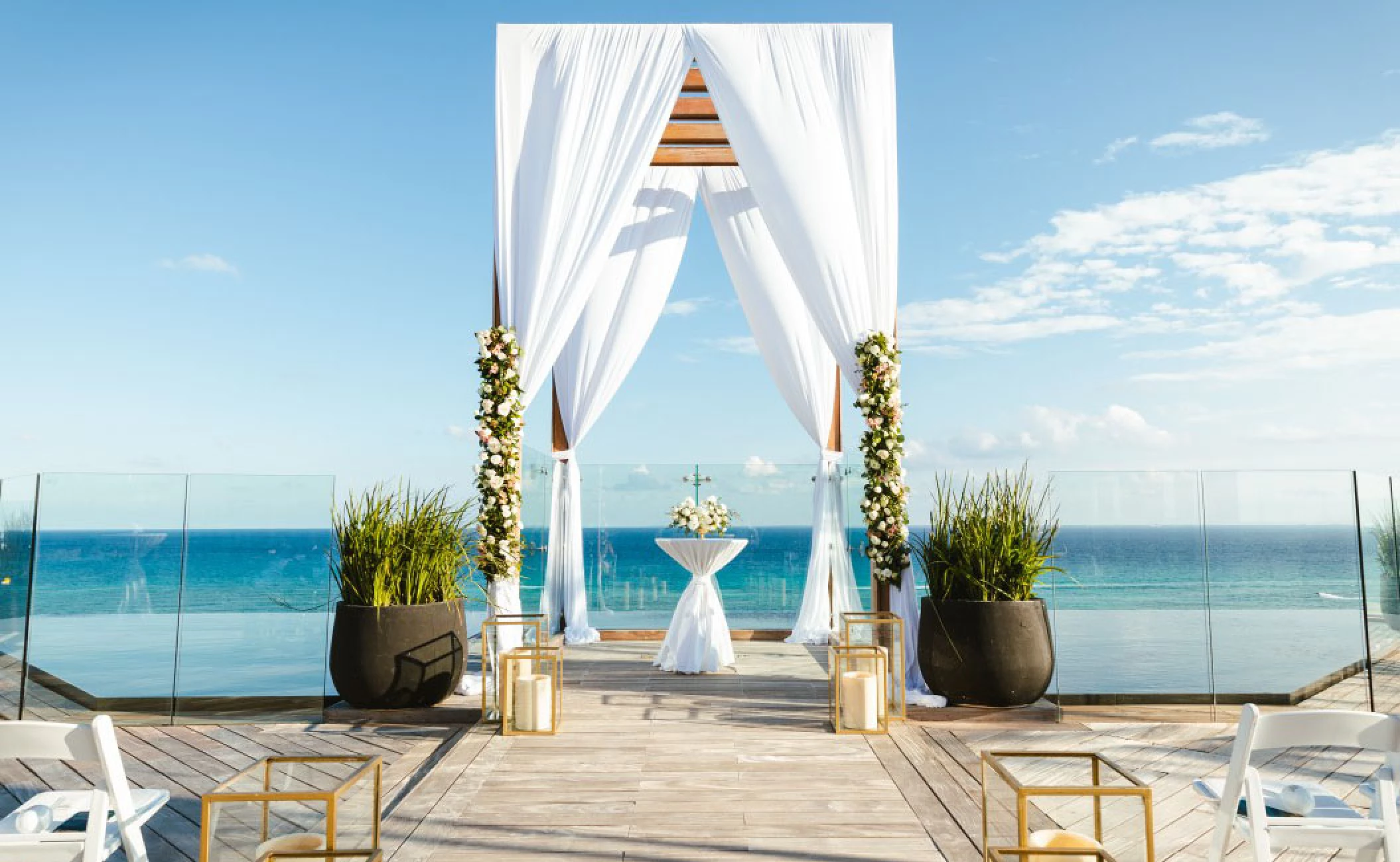 Secrets Impression Moxche Sky Wedding gazebo venue.