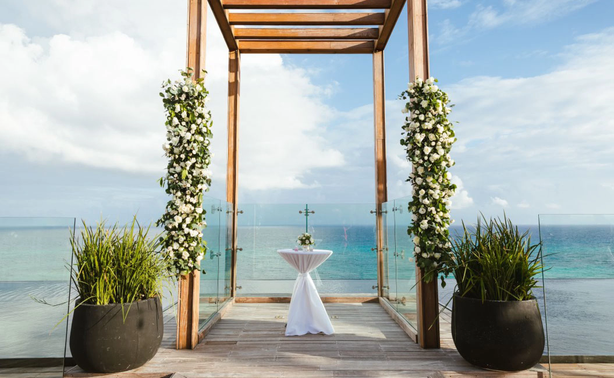 Secrets Impression Moxche Sky Wedding gazebo venue.