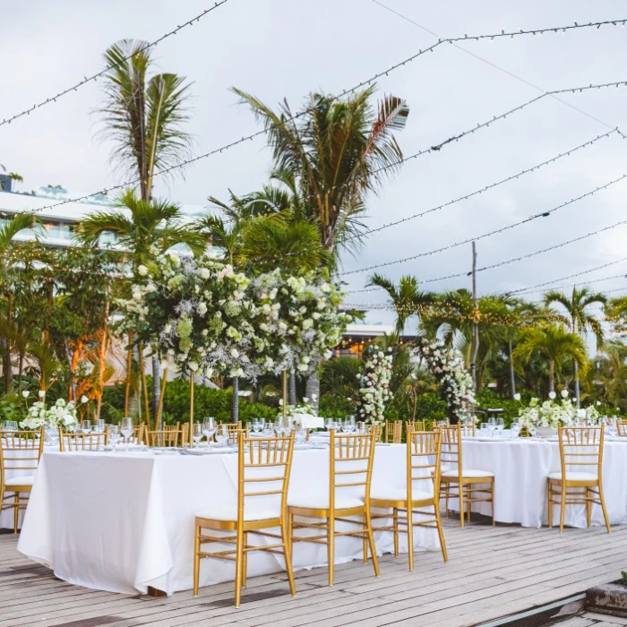 Pool Deck wedding venue at Secrets Moxche resort.