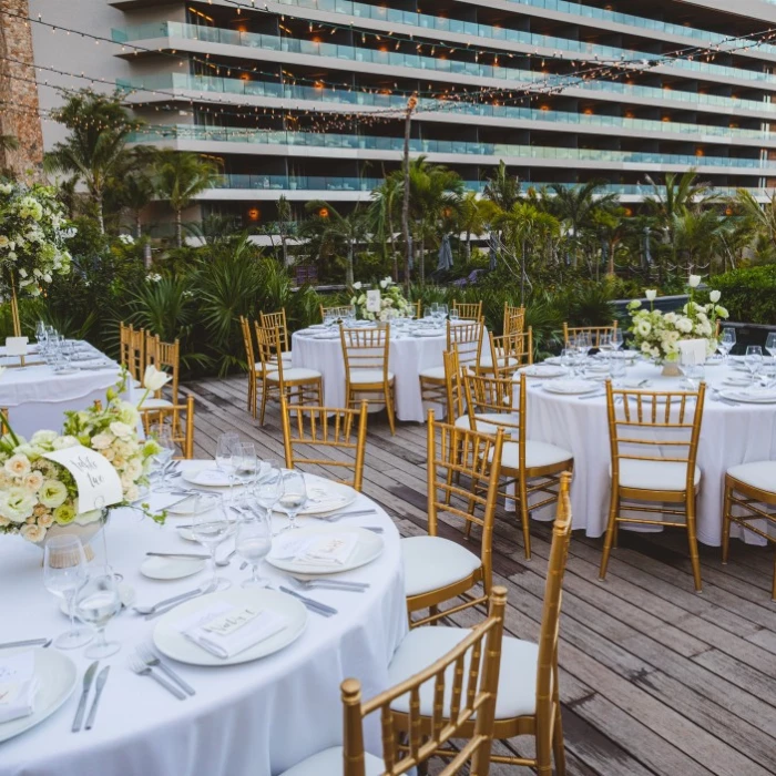 Pool Deck wedding venue at Secrets Moxche resort.