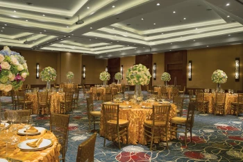 Secrets Playa Mujeres Golf & Spa Resort Ballroom wedding dinner reception