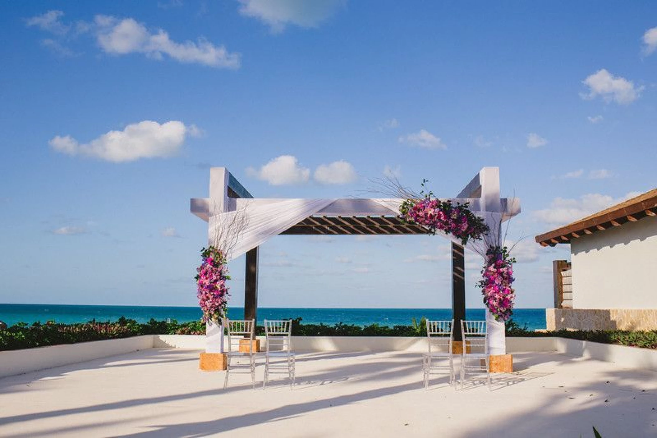 Wedding gazebo at Secrets Playa Mujeres Resort