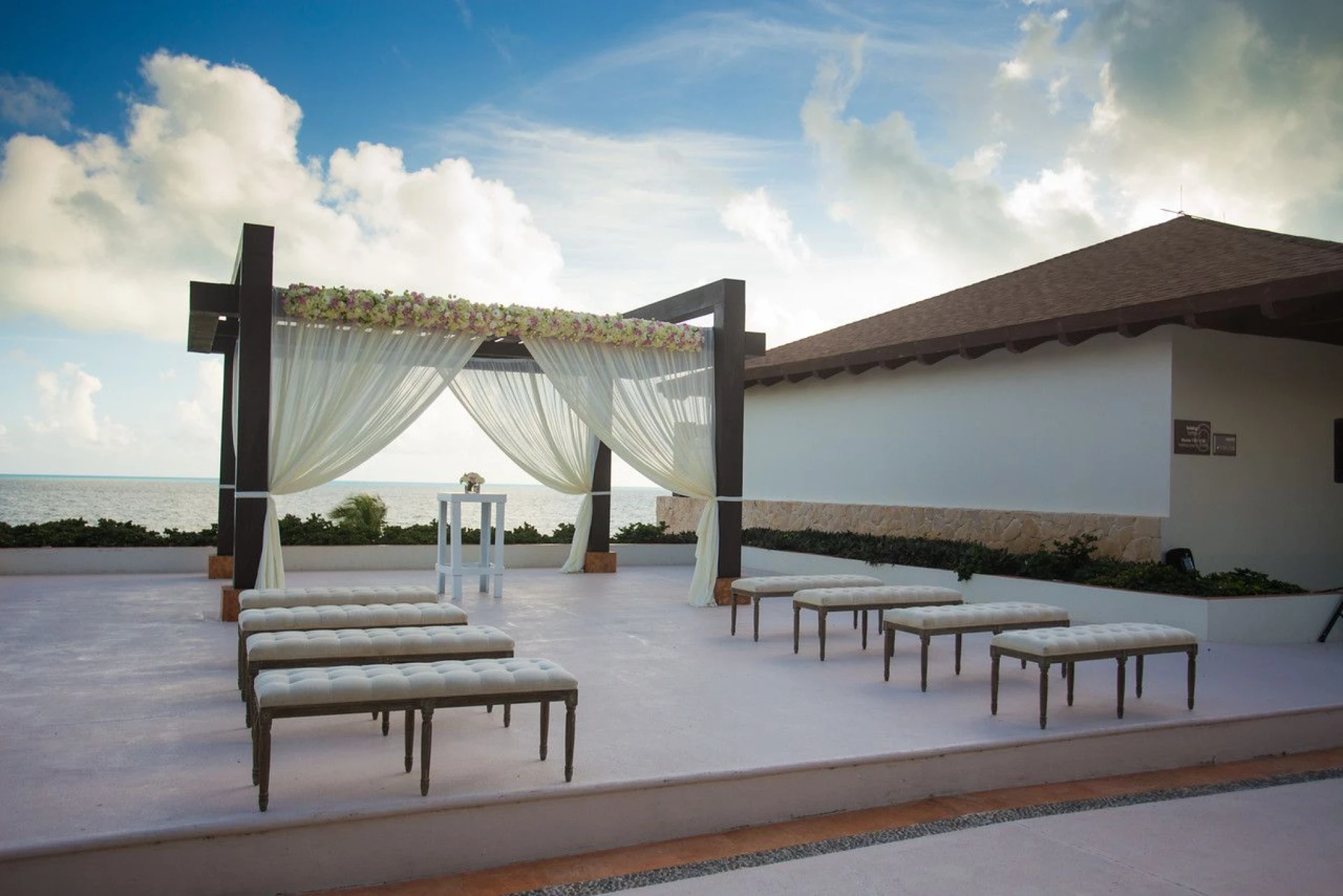 Wedding gazebo at Secrets Playa Mujeres Resort