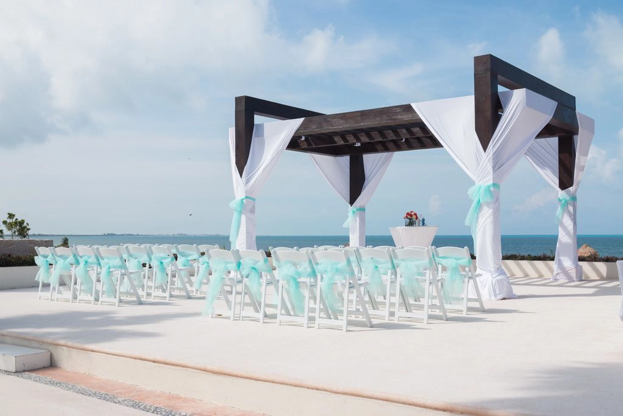 Wedding gazebo at Secrets Playa Mujeres Resort