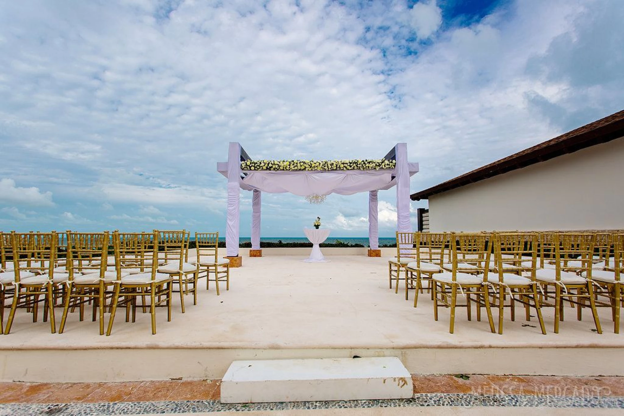 Wedding gazebo at Secrets Playa Mujeres Resort
